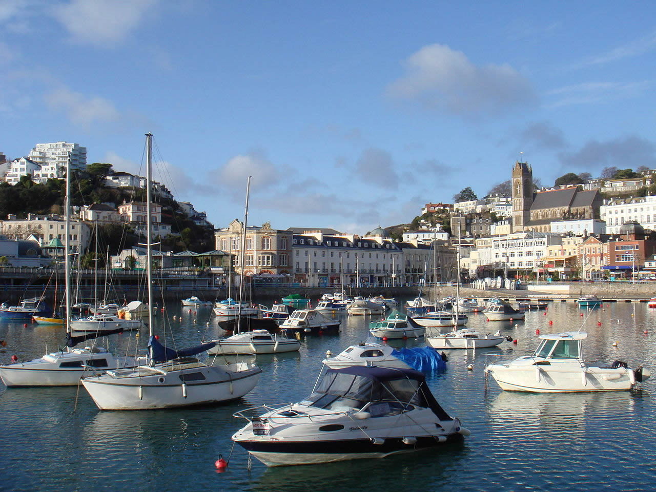 view of Torquay harbour